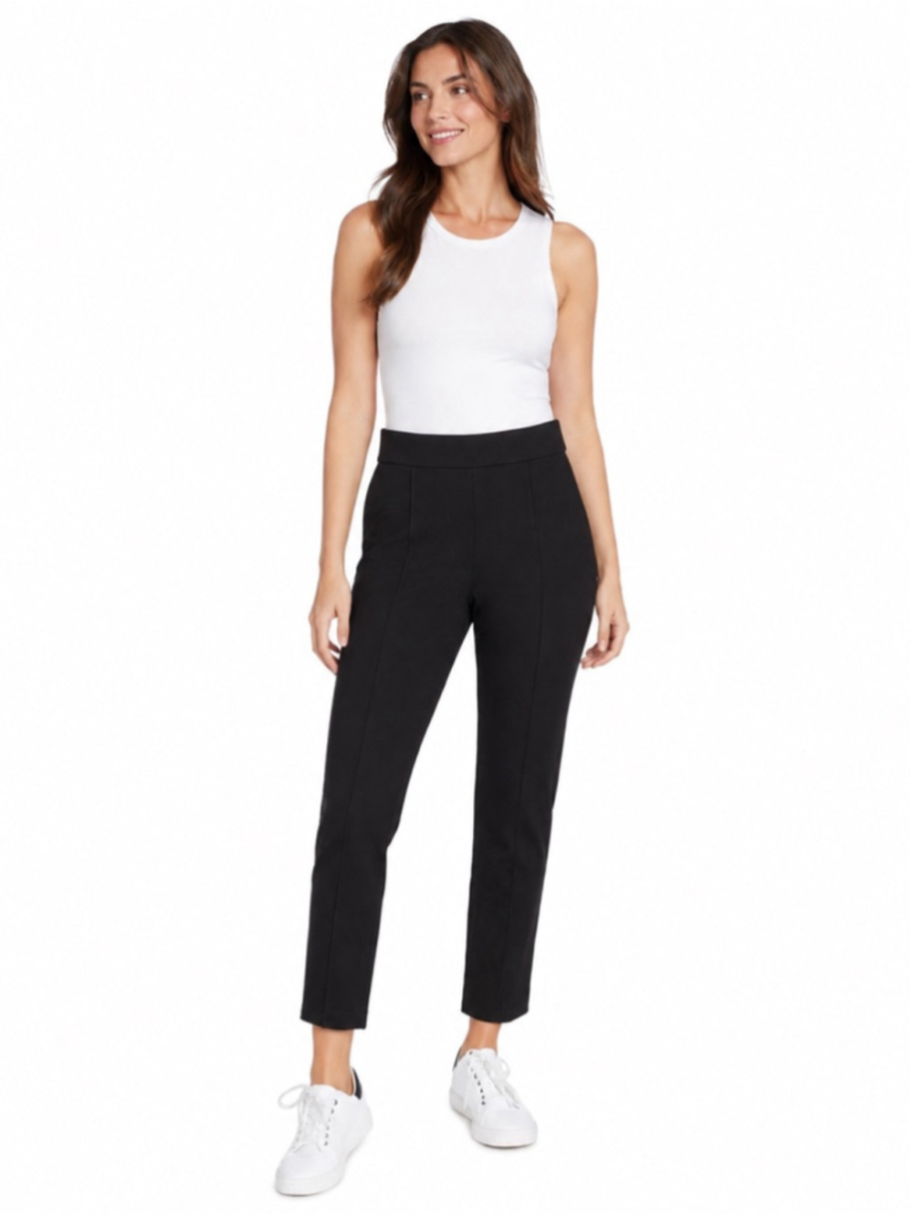 Christian Siriano New York XS Black Ponte Ankle Pants NWT